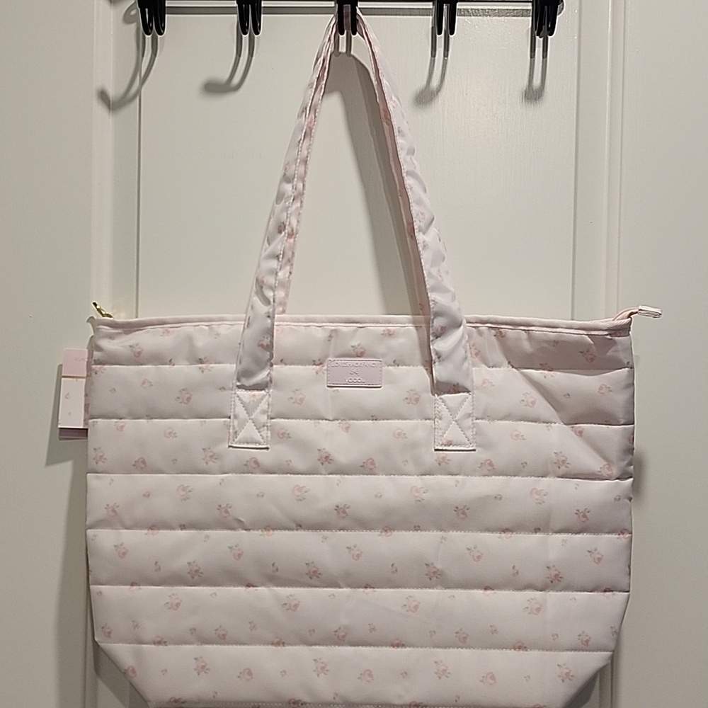 LoveShackFancy x Target Quilted Pink Tote Bag